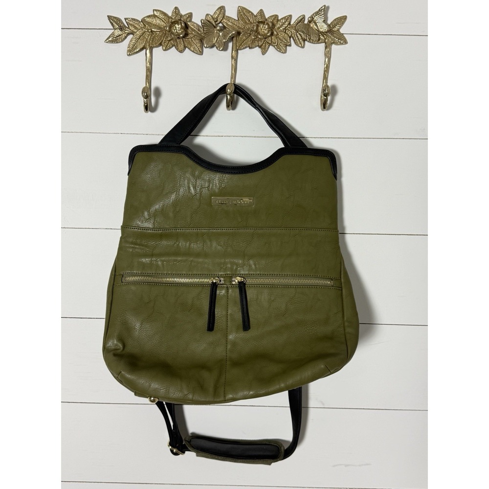 Kelly Moore Steph Camera Olive Green Shoulder Bag with Detachable Strap